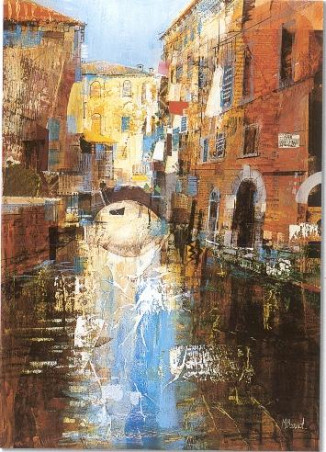 Sunlit Venetian Canal