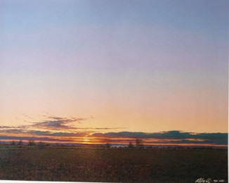 Sunset, Somerset Levels.