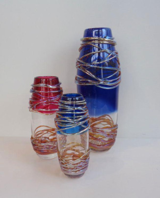 Golden Trailing Vase Small,  Large