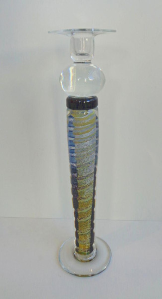 SOLD Tall  Deco Sterling Silver Candlestick