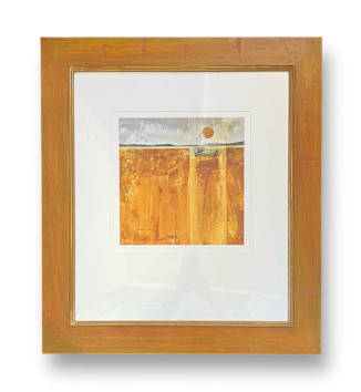 Abandoned Boat with Sun in Frame