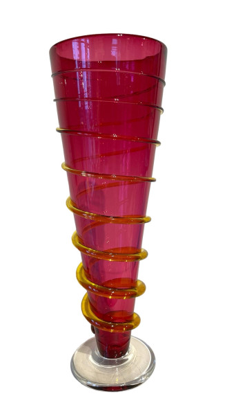 Spiral Footed Vase