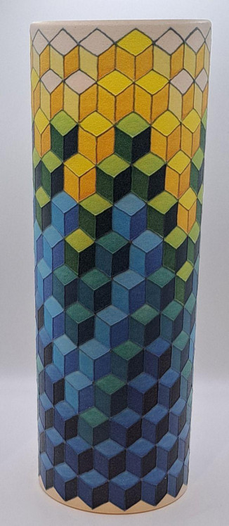 Tumbling Blocks 12" Spill 4/15