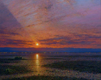 SOLD The Setting Sun at Low Water