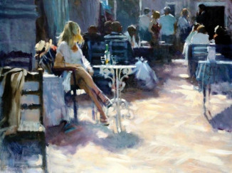 Girl at the Café