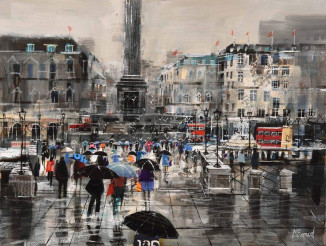 Summer Rain Showers, Trafalgar Square