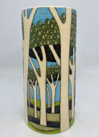 LR 48173 Umbrella Trees 7in Spill No4 18cm £240