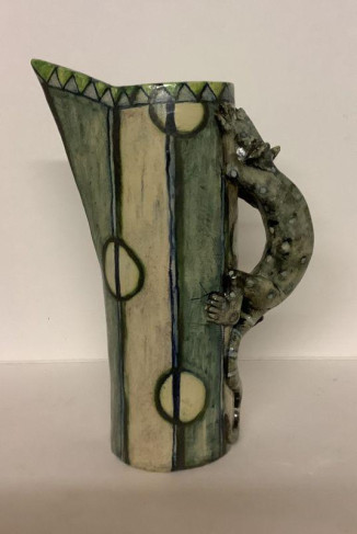 Speckled Rat Handle Jug