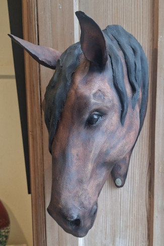 Wall Mounted Mare's Head