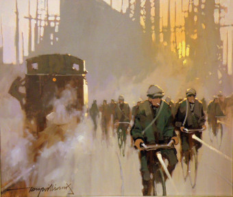 LR 50032 The Shipyard Workers Summer 52 x 61cm £3950