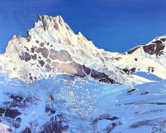 LR 50327 Alps no60 Oil on canvas 120x150cm £7495