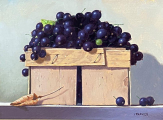 Blackcurrants in a Punnet