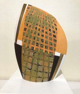 SOLD Small Flat Vase no11