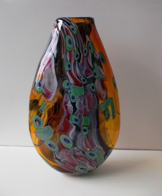 Concision and Grace Vase, Amber