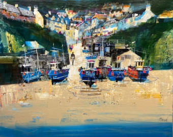 LR 51618 Fishing Boats Beer Beach 61x76cm £3995