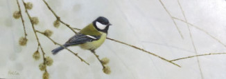SOLD Great Tit and Goat Willow