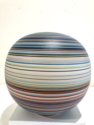 SOLD Blue Striped M Sphere no2