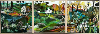 Along The Quiet Path (Triptych)