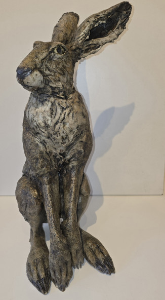 SOLD Hare Sitting
