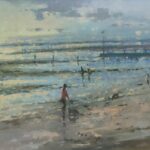 LR Walking the Dogs Exmouth 76x102 oil 4995
