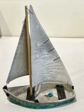 SOLD Yacht Port Tack Turquoise and Copper