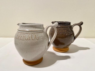One Pint Jugs available in White, Blue, Green