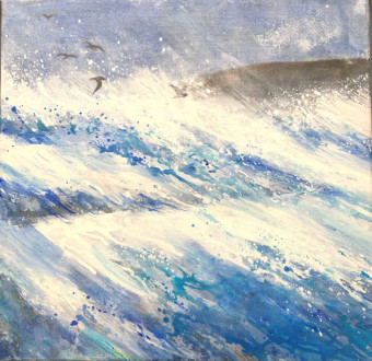 LR Storm Waves Crowding In 52195 50cm x 50cm £695