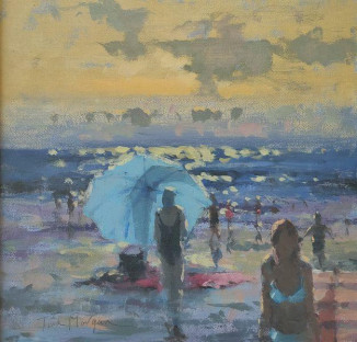 Light Through a Blue Parasol