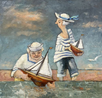 SOLD Tall Ships - Carolyn King