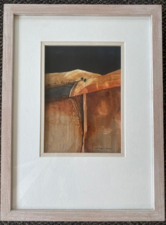 Landscape with Two Trees II  c1995 showing frame